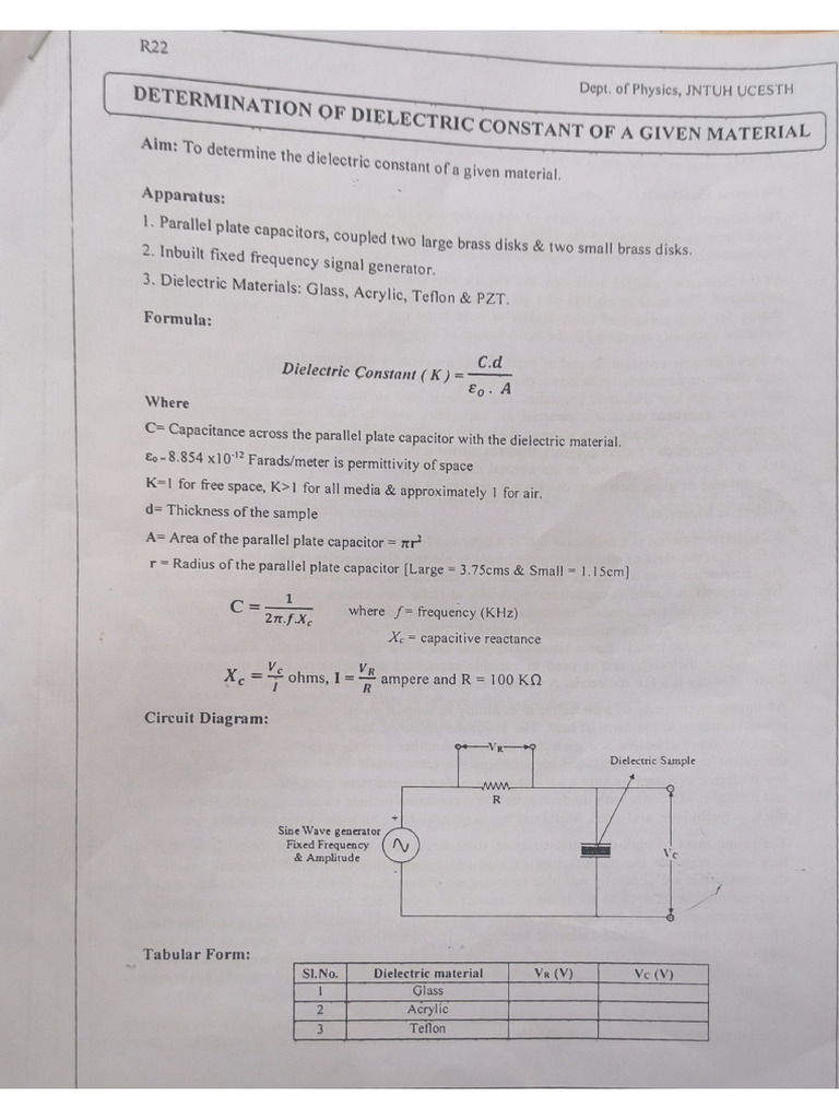 8th Experiment | PDF