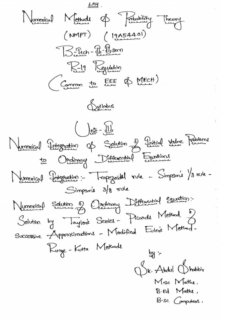NMPT Unit 3 | PDF