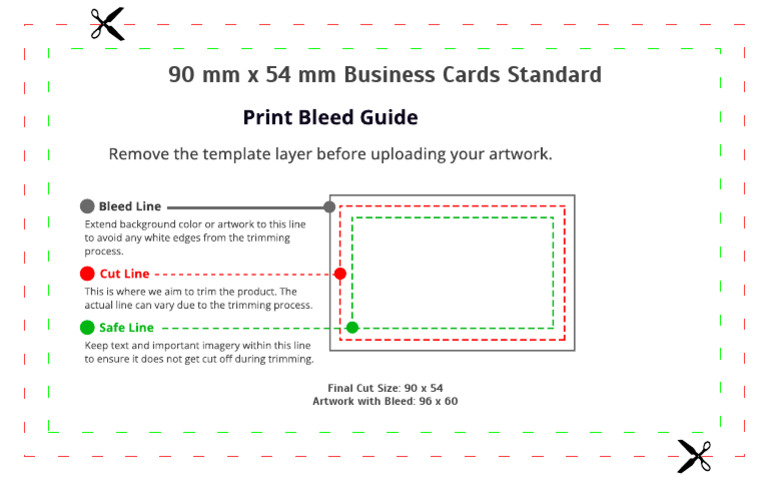 Business Card Print Bleed Guidelines | PDF