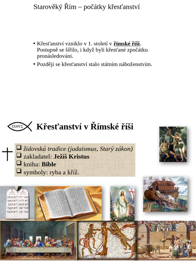 Staroveky Rim - Pocatky Krestanstvi | PDF