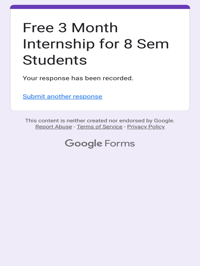 Free 3 Month Internship for 8 Sem Students | PDF