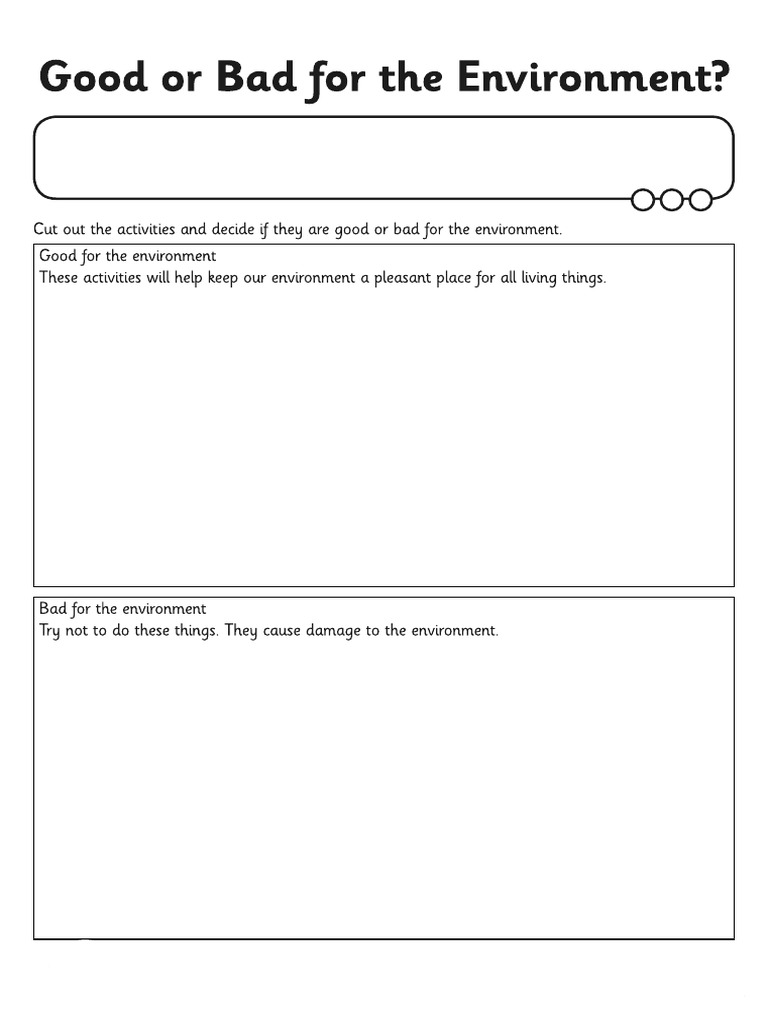 Good & Bad For The Environment | PDF