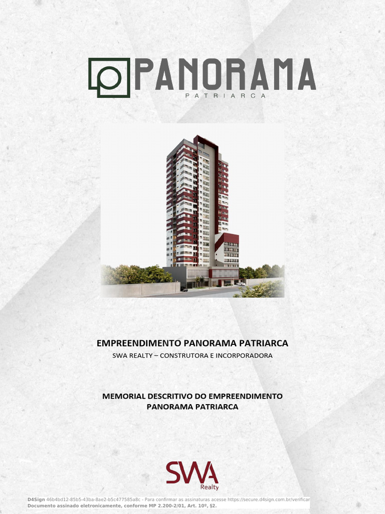 Memorial Descritivo Panorama Patriarca | PDF | Treinamento de força