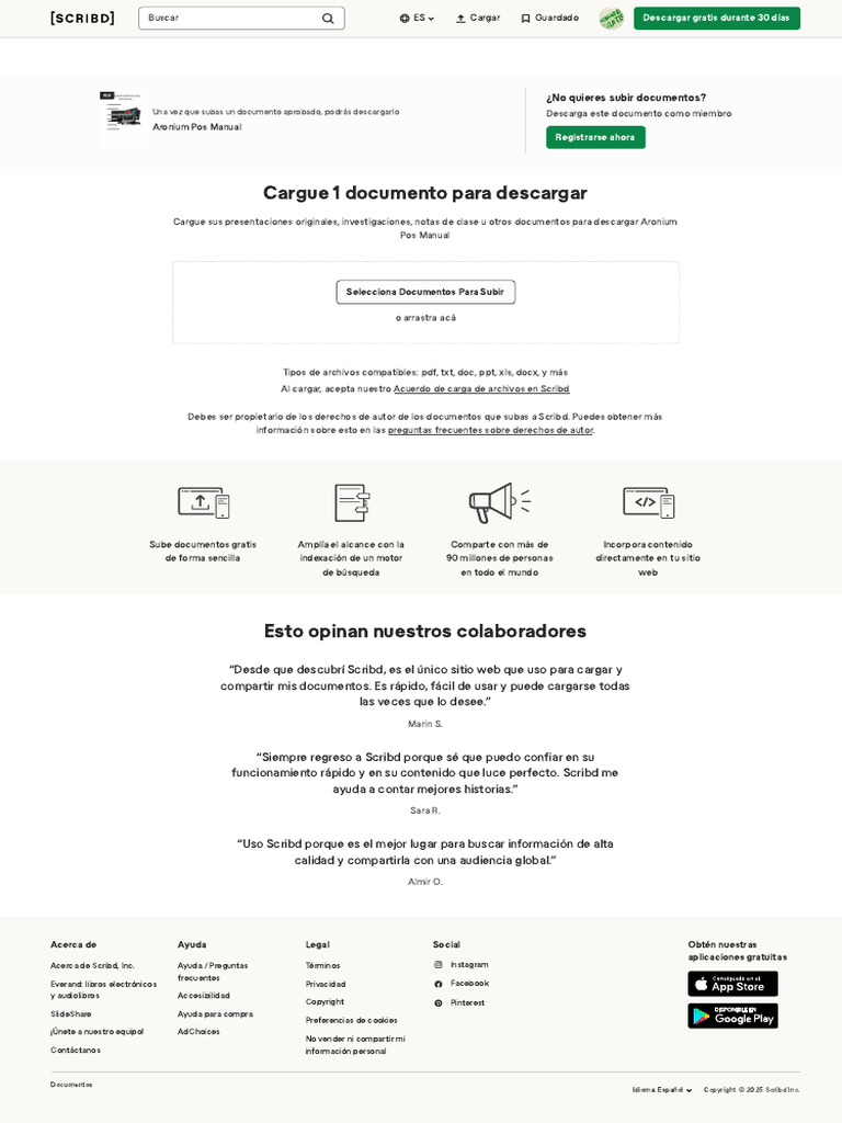Suba Un Documento - Scribd | PDF | Scribd | Facebook