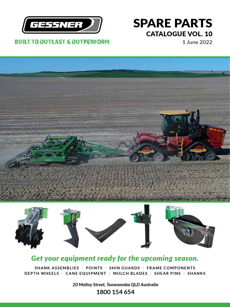 Gessner Equipment Catalogue 2022 | PDF | Tractor | Machines