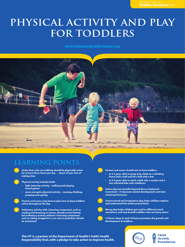 Toddler Physical Activity Guidelines | PDF | Sedentary Lifestyle | Obesity