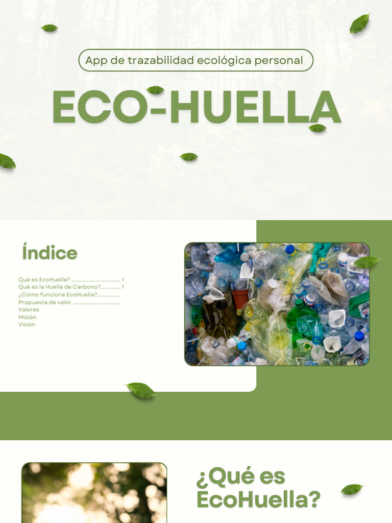 EcoHuella: App de Trazabilidad Ecológica | PDF | Huella de carbono ...
