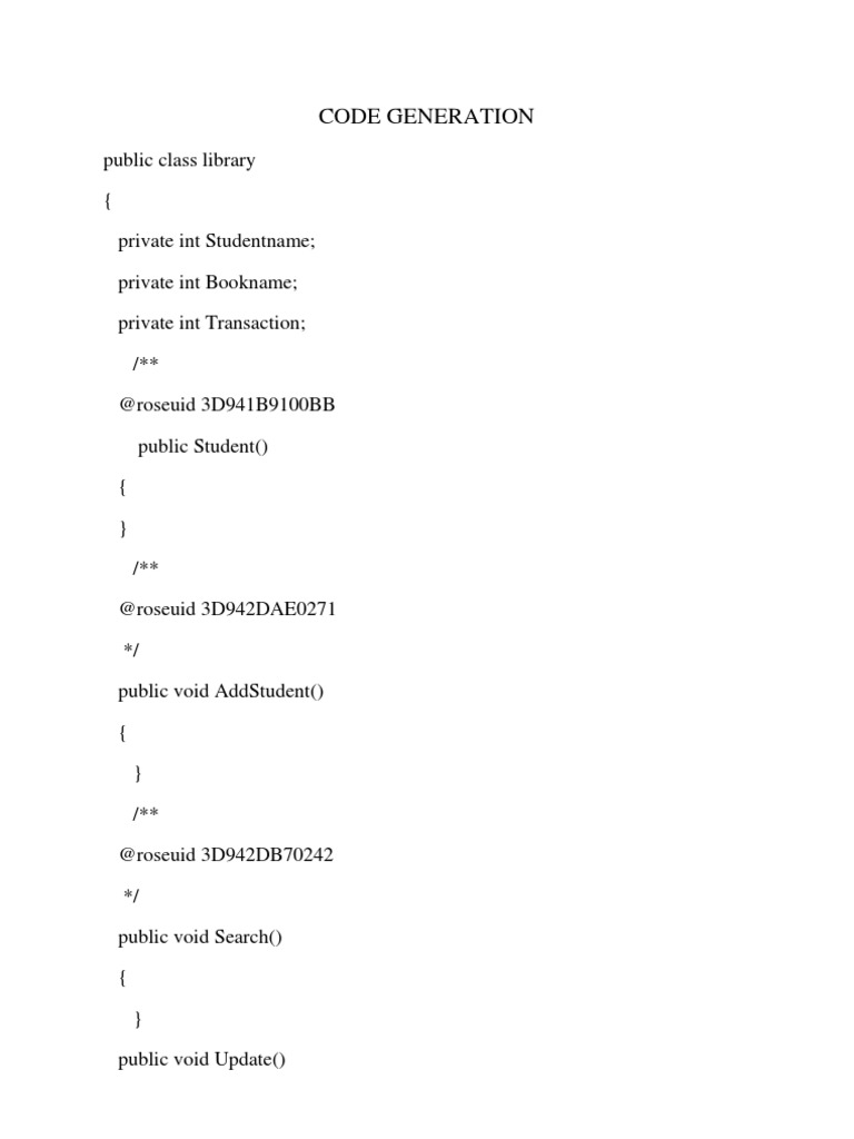 Library Code Structure Overview | PDF