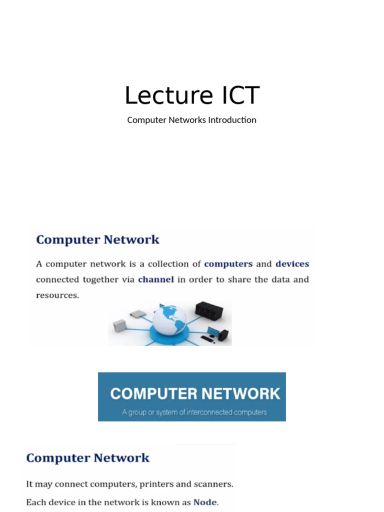 Introduction to Computer Networks | PDF | Computer Network | Osi Model