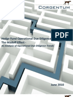 Hedge Fund Operational Due Diligence Madoff Effect Corgentum