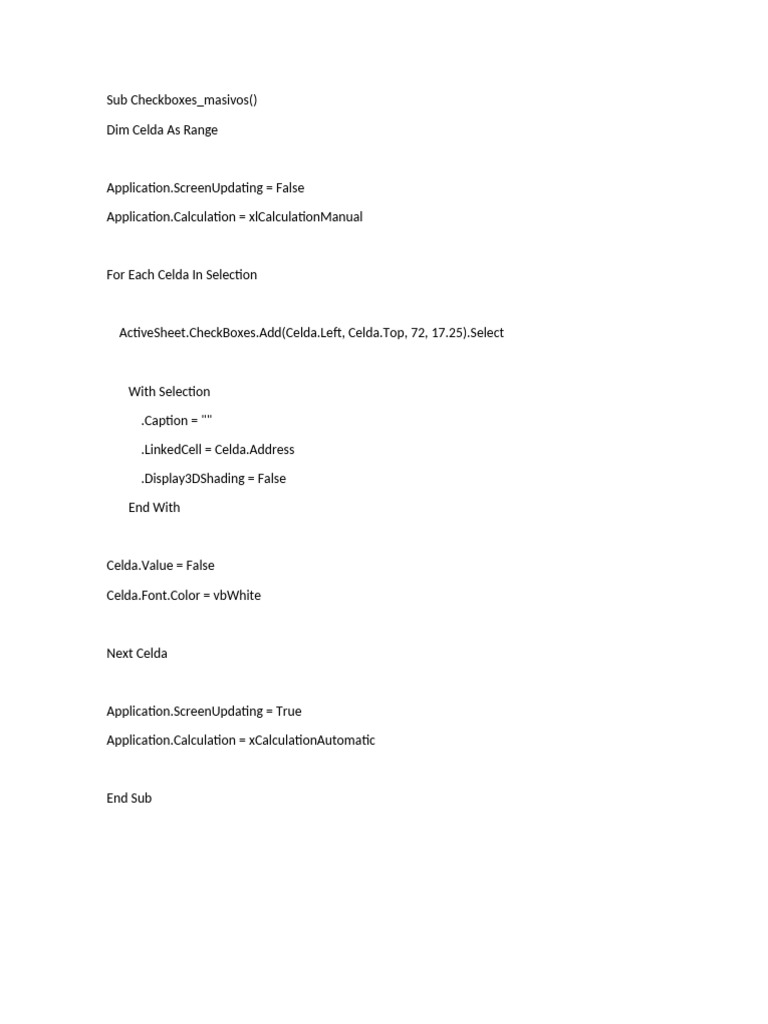 Sub Checkboxes | PDF