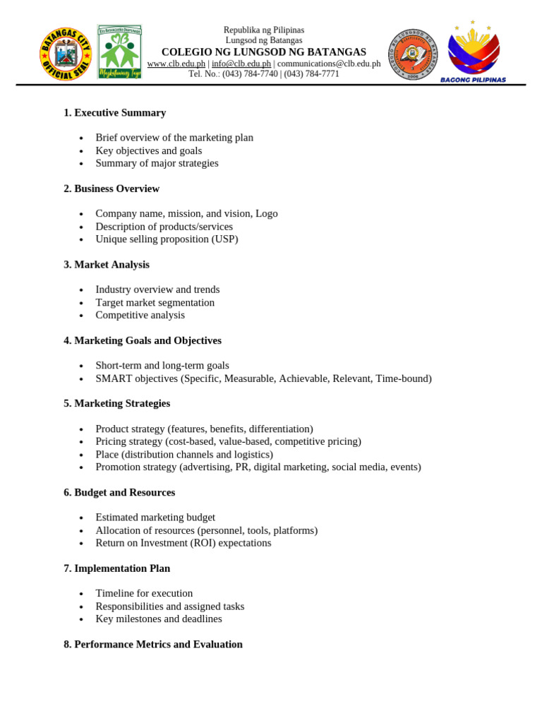 Comprehensive Marketing Plan Overview | PDF