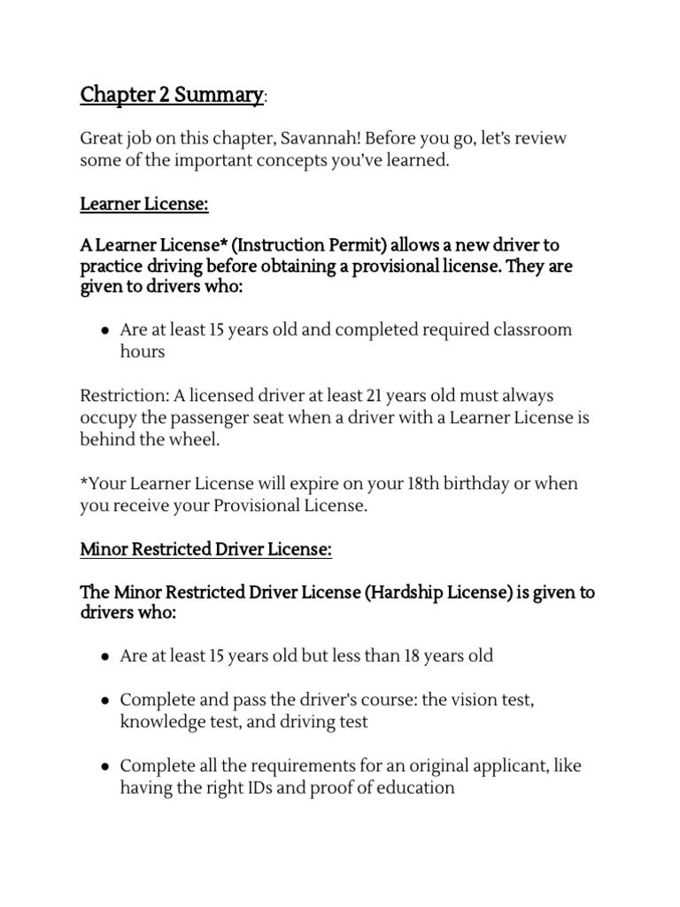 Driver Safety and License Guidelines | PDF | Driving Under The ...
