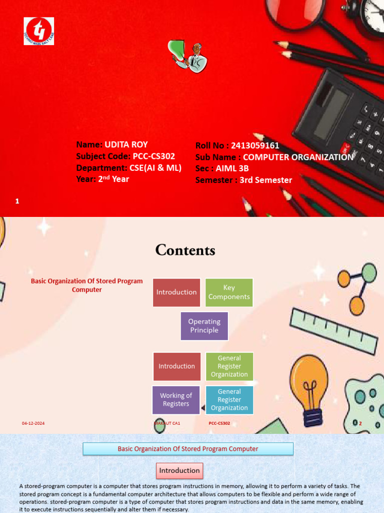 Stored Program Computer Basics | PDF | Computer Data Storage | Central ...
