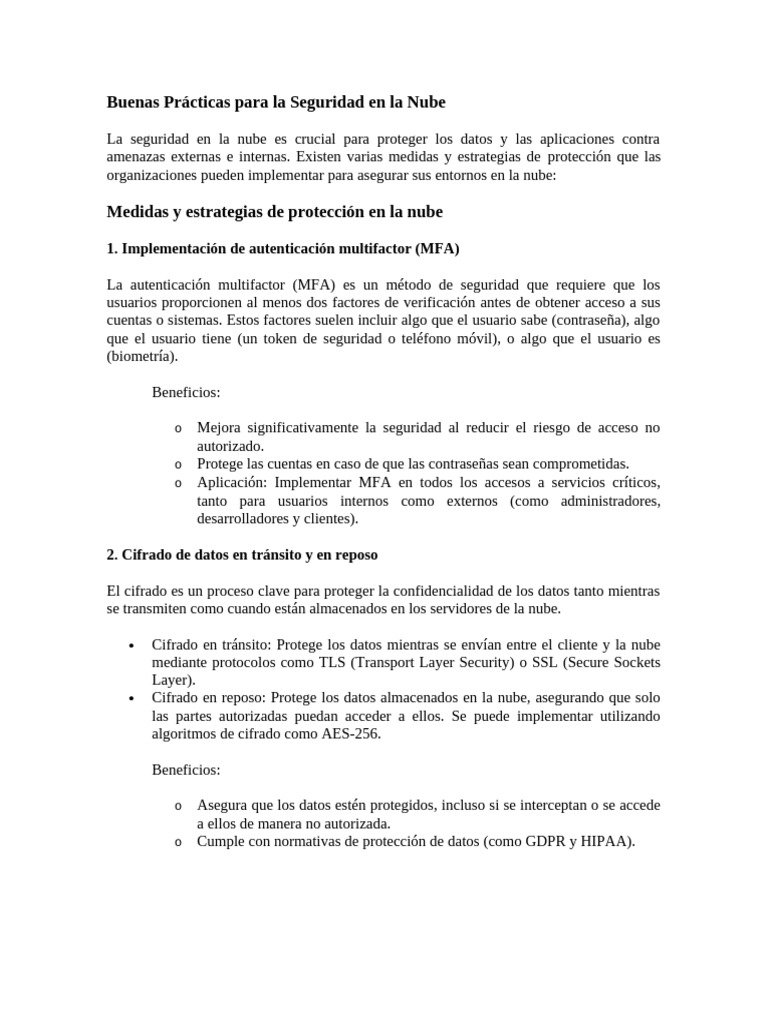 Buenas Practicas para La Seguridad de La Nube | PDF | Computación en la ...