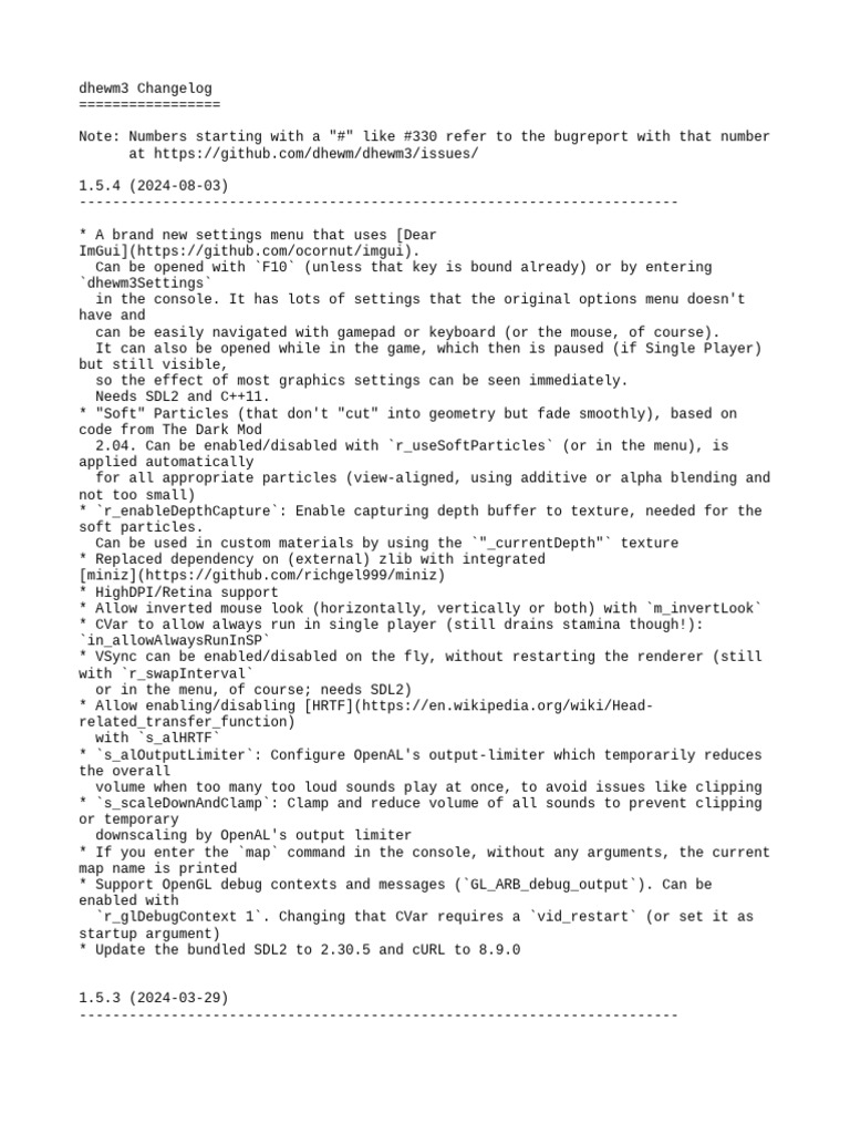 Changelog | PDF | Computer Keyboard | Command Line Interface