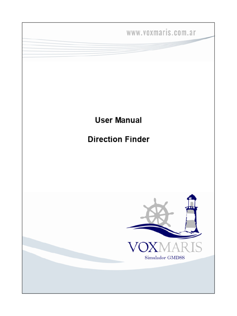 Direction Finder User Manual | PDF | Radio | Wireless