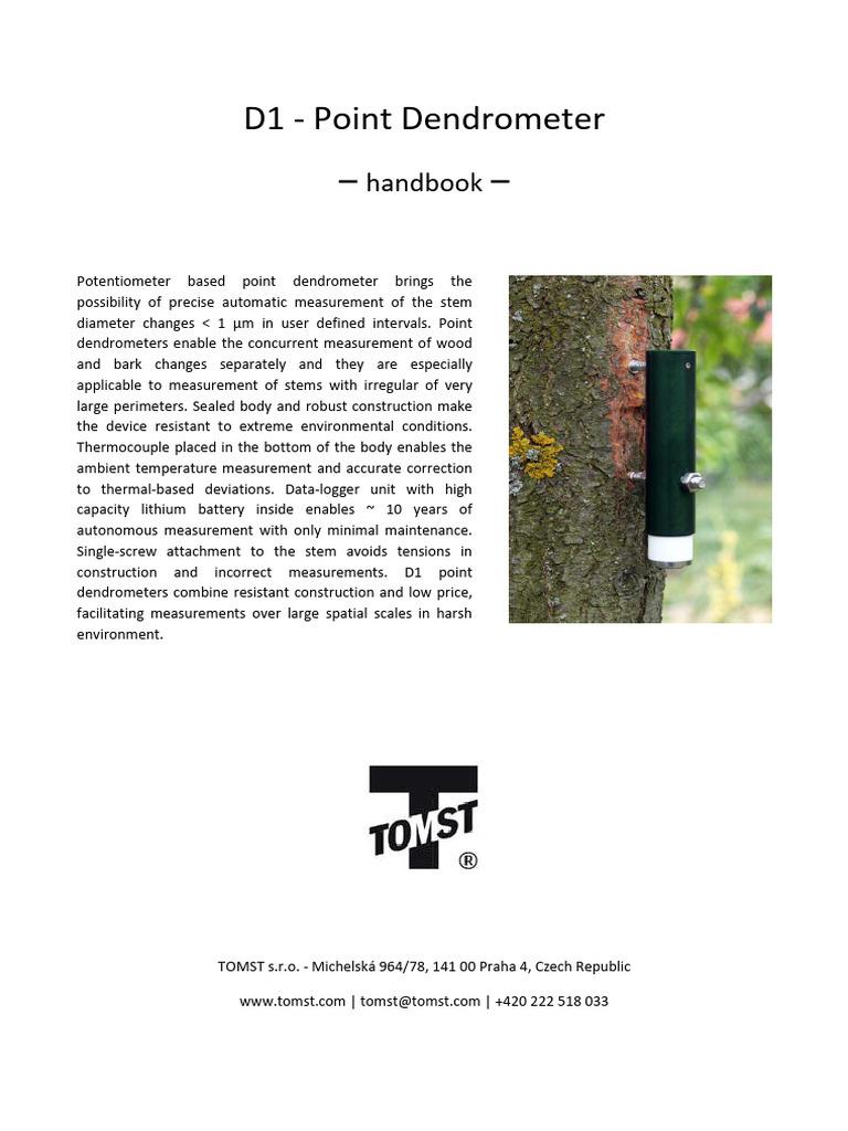 Point Dendrometer - Users - Manual - 3 | PDF
