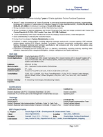 Career Summary: 7 Years of IT Industry Experience Including 7 Years of Oracle Application Techno-Functional Experience