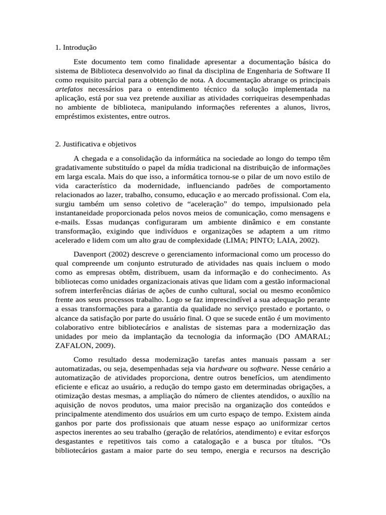 Documentação do Sistema de Biblioteca | PDF | Diagrama de caso de uso ...