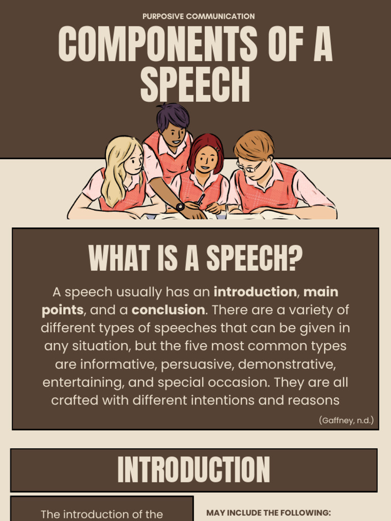 Key Components of Effective Speeches | PDF | Communication | Cognition