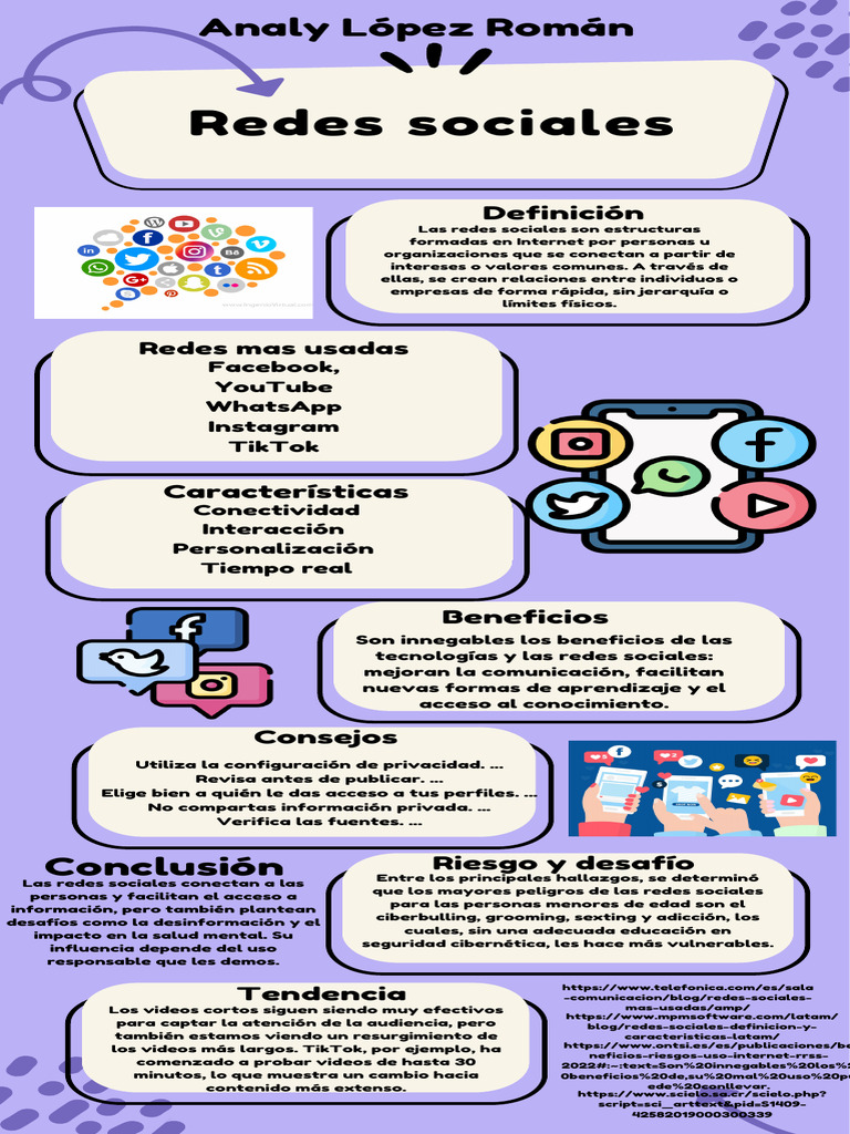 Beneficios y riesgos de las redes sociales | PDF | Redes sociales ...