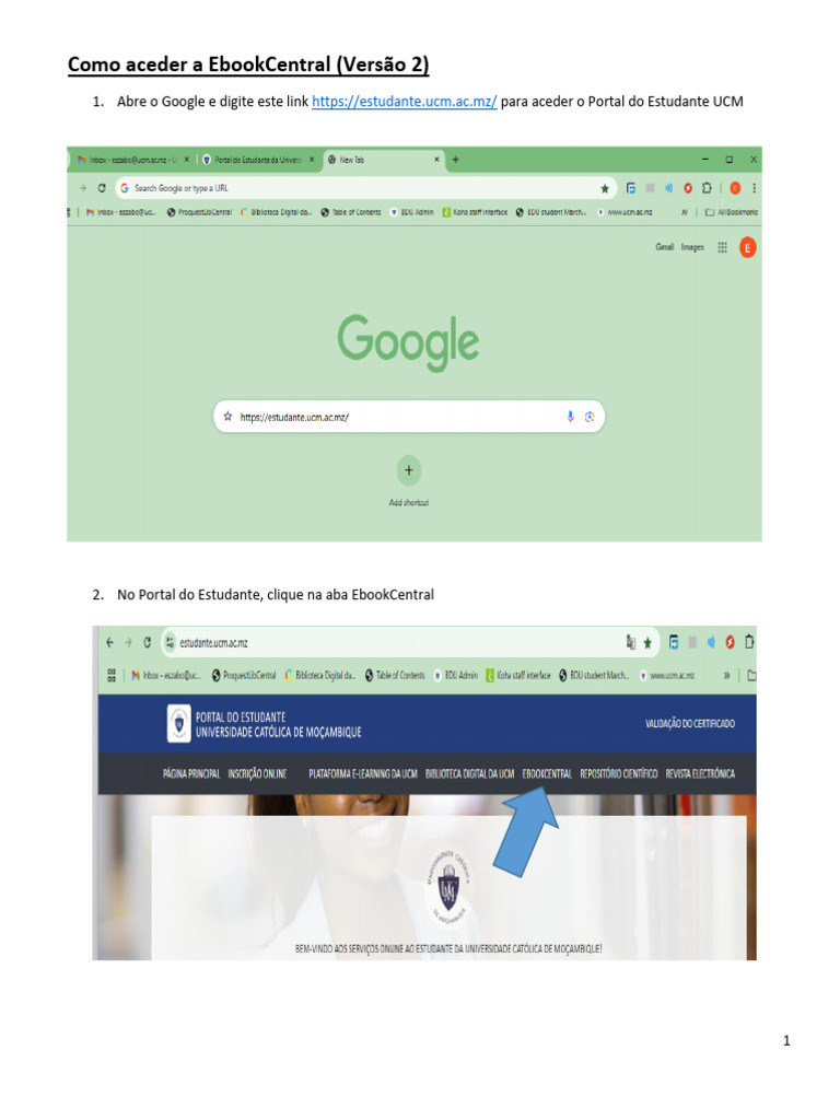 V2 Como Aceder A EbookCentral Abril 2025 | PDF
