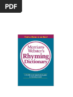 韦伯斯特押韵词典Merriam.Webster s.Rhyming.Dictionary | PDF ...