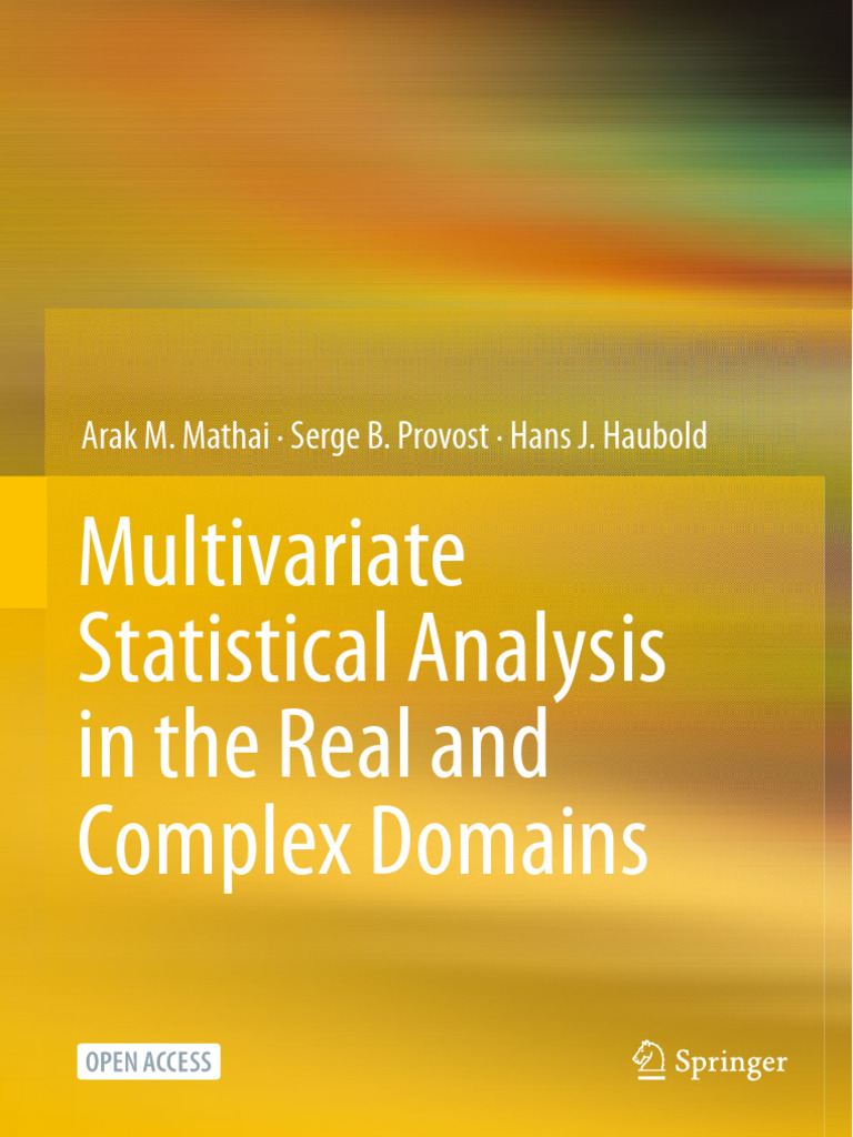 Multivariate Statistical Analysis in The Real and Complex Domains | PDF ...