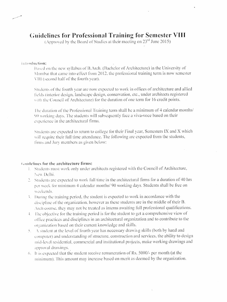 Guideline Forprofessional Training Pdf