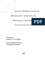 Fundamentos Teóricos para El Modelado y Análisis de Procesos y Sistemas