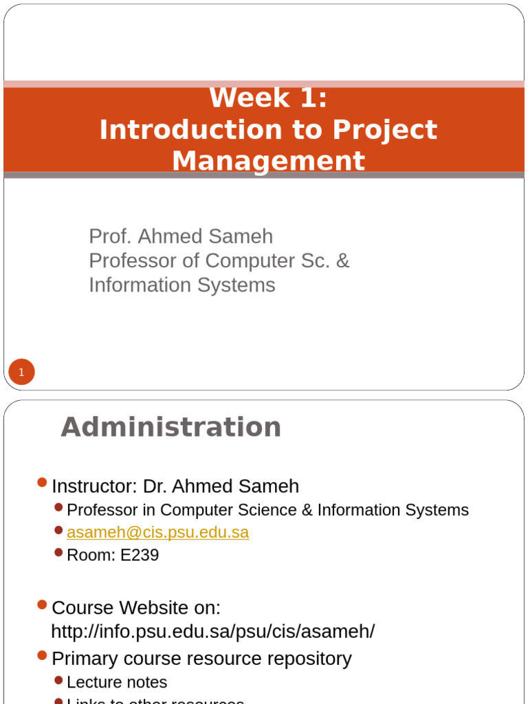 Introduction to Project Management Course | PDF | Project Management ...