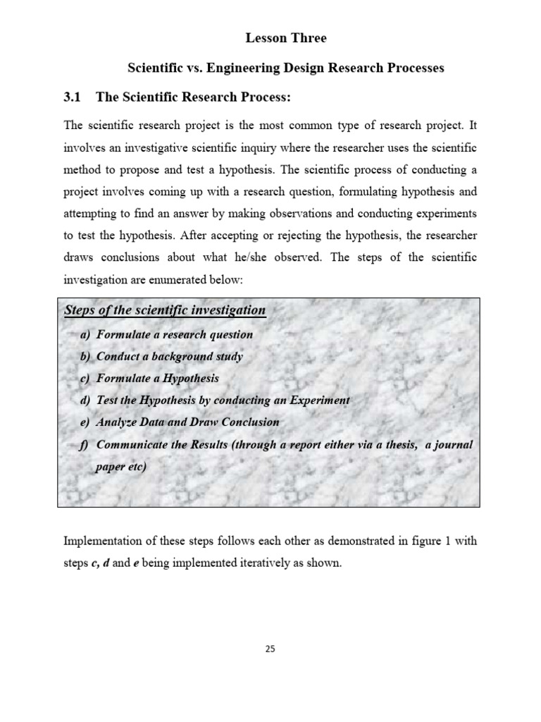 Scientific vs. Engineering Design Processes | PDF | Engineering Design ...