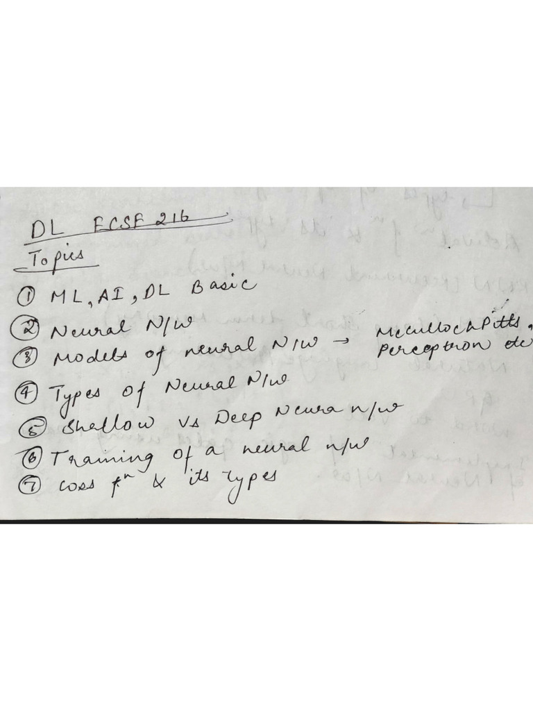 DL Topics | PDF