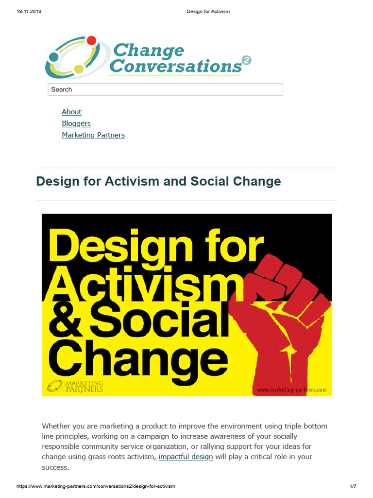 Design For Activism Pdf Activism Creative Commons