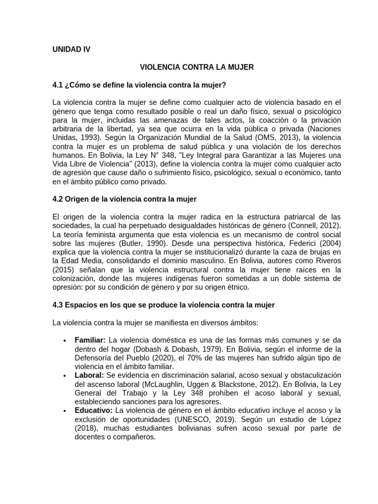 Violencia de Género: Definición y Contexto | PDF | La violencia contra ...