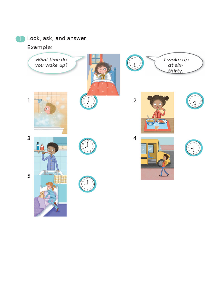 Daily School Routine Activities | PDF