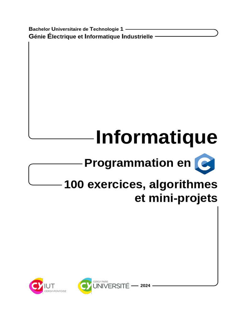 Exercices de programmation en C | PDF | Programmation informatique | ASCII