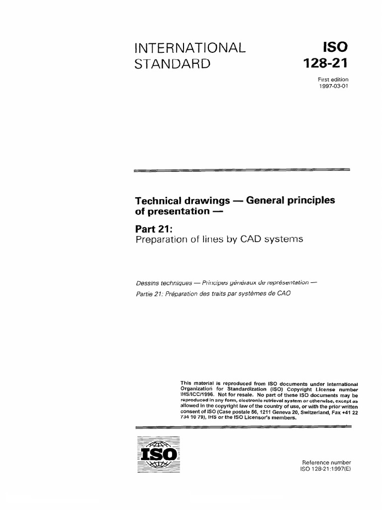 Iso 128-21B | PDF | International Organization For Standardization