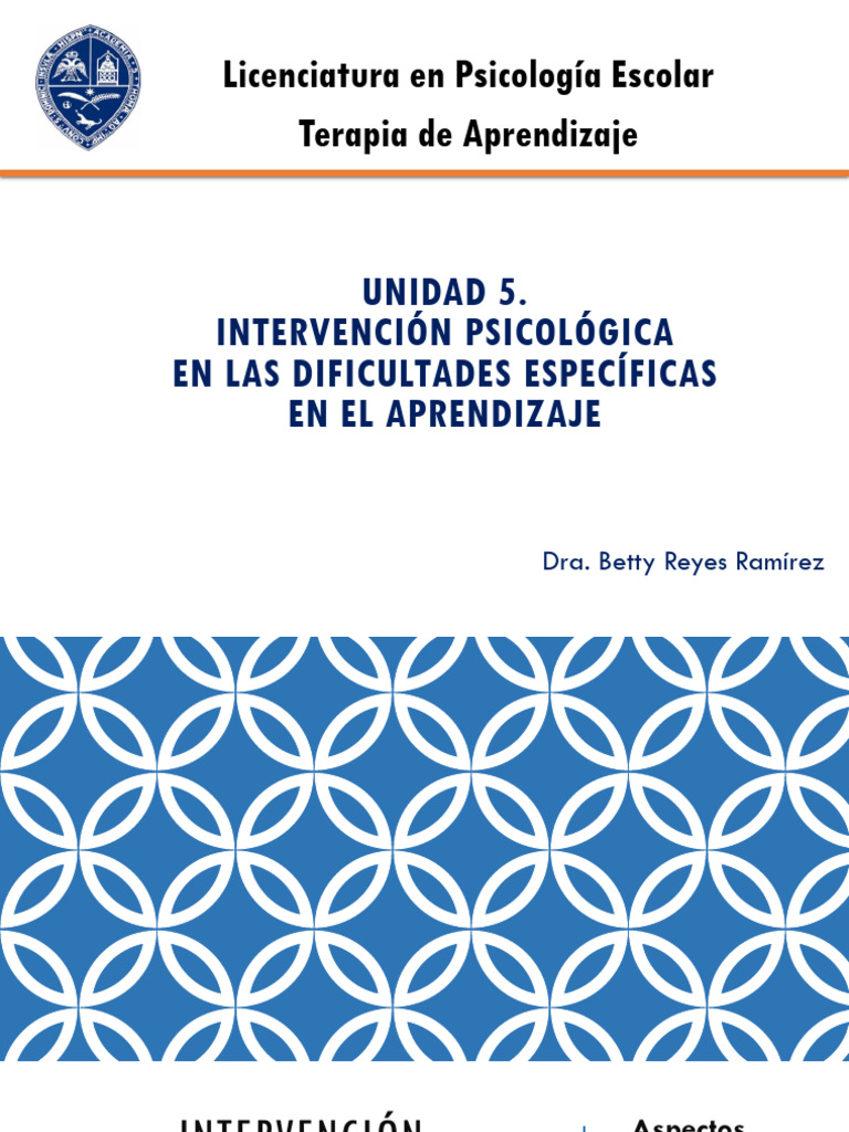 Intervención Psicopedagógica en Aprendizaje | PDF | Plan de estudios ...