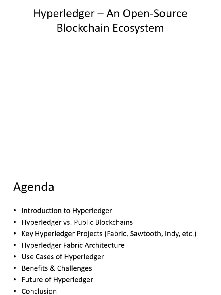 Hyperledger Presentation | PDF | Information Technology | Applications ...