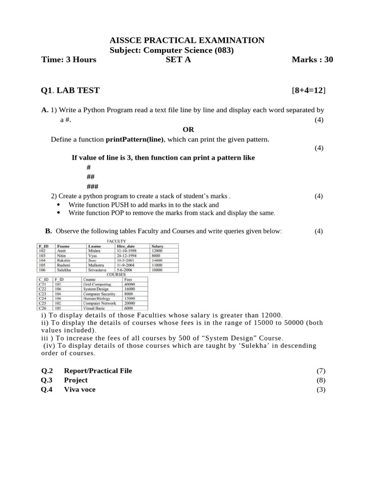 CS Set A | PDF