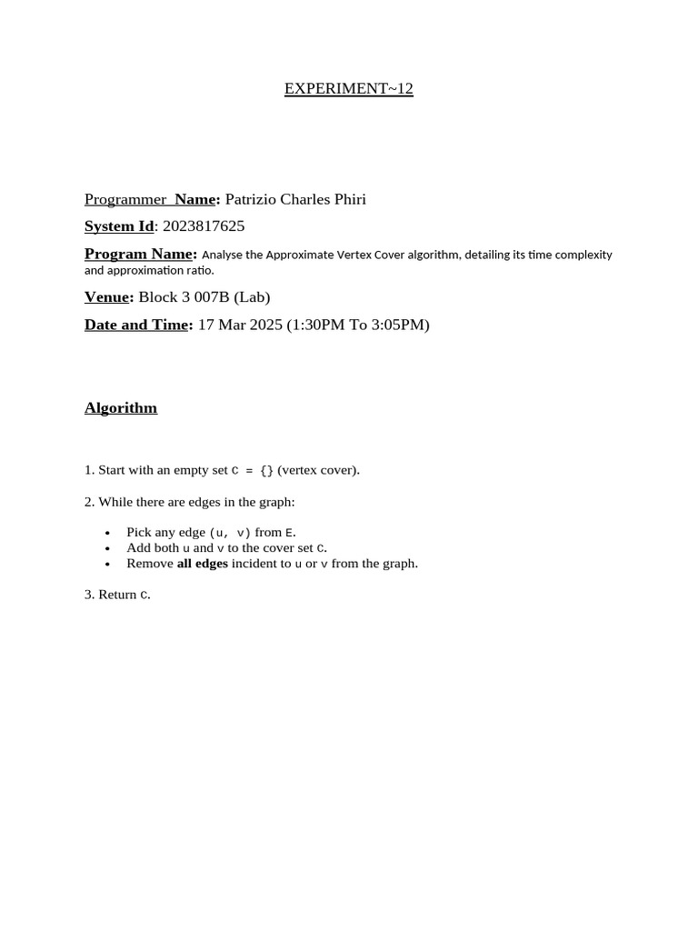 Experiment 12 | PDF