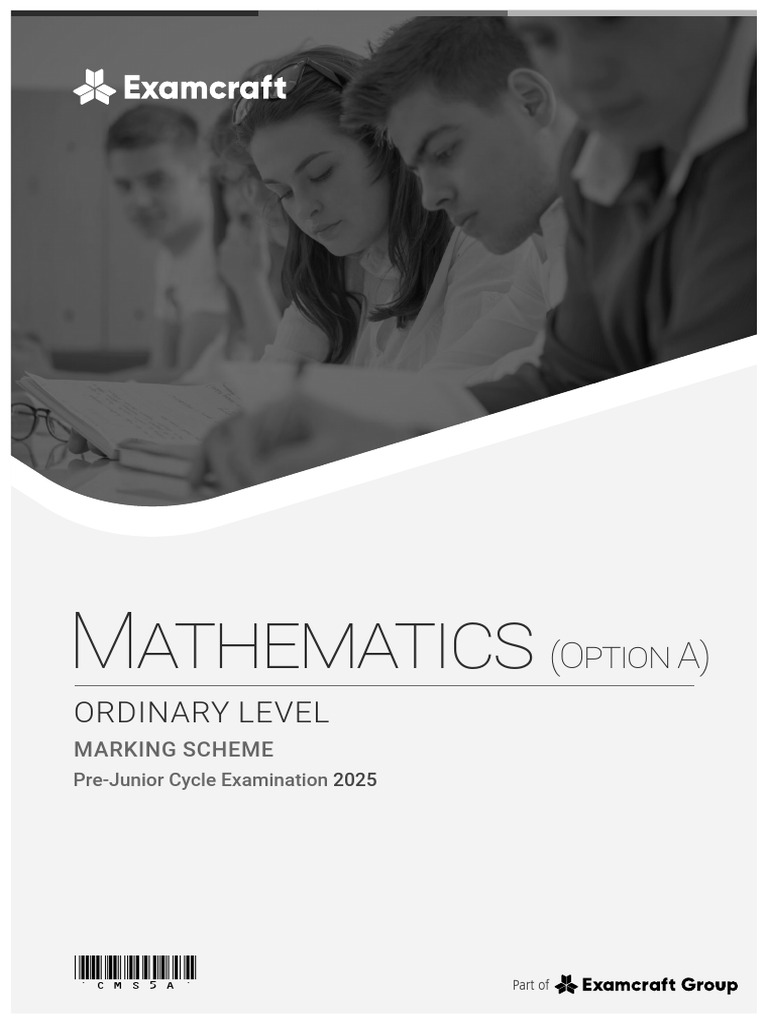 Junior Cert Maths Marking Scheme 2025 | PDF | Shape | Equations