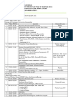 Rundown Acara Seminar Nasional INOVASI KPI 2011