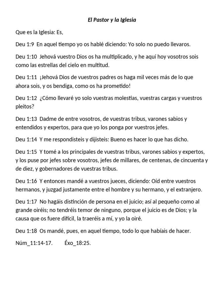 El Rol del Pastor en la Iglesia | PDF