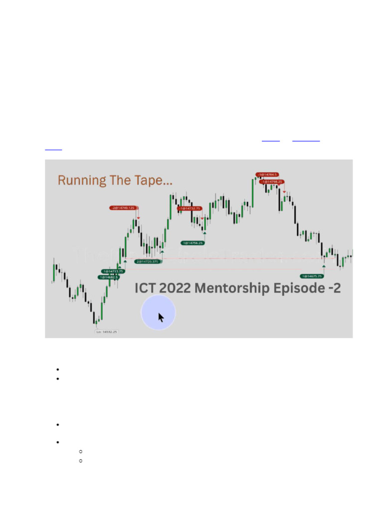 2022 Ict Mentorship Notes Download Free | PDF | Foreign Exchange Market |  Market Liquidity