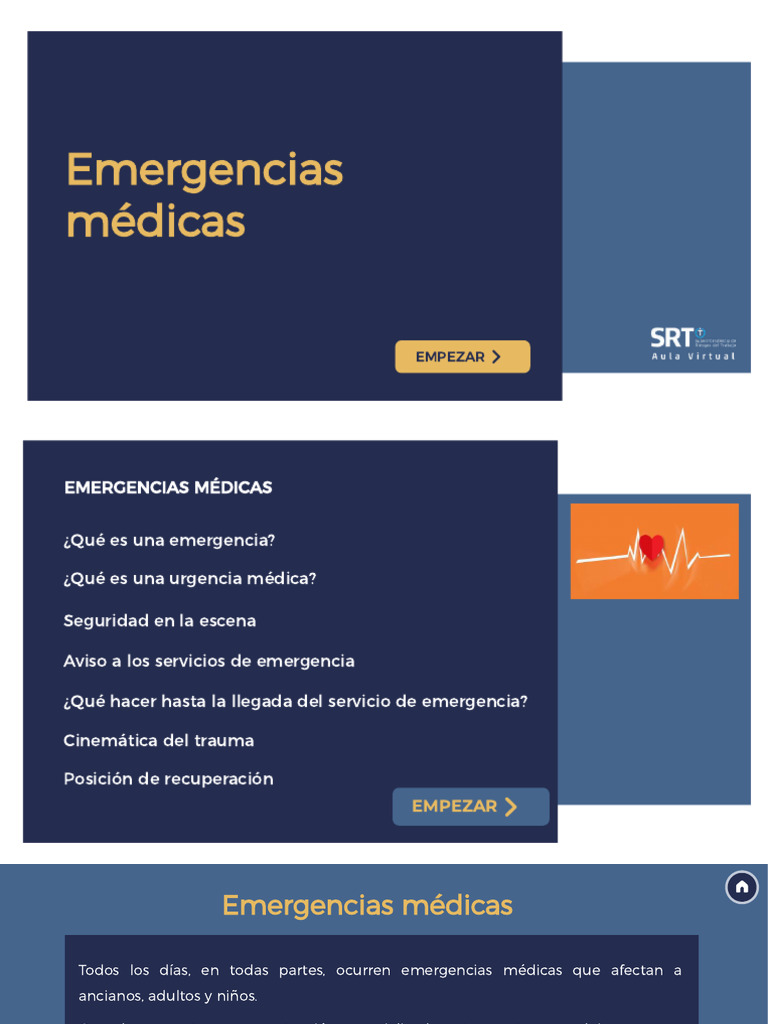 Guía de Emergencias Médicas y Primeros Auxilios | PDF | Especialidades ...