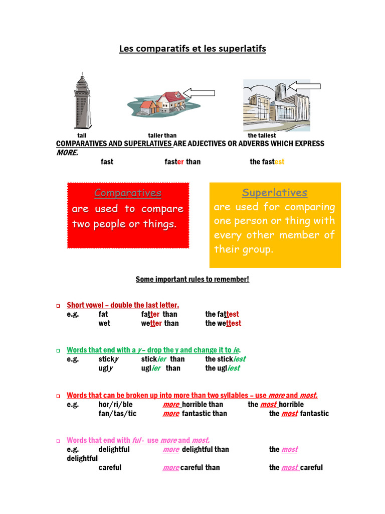 Comparatives and Superlatives Guide | PDF | Linguistics | Languages