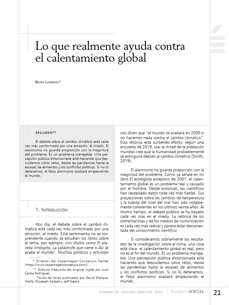 Estrategias efectivas contra el calentamiento global | PDF | Política ...